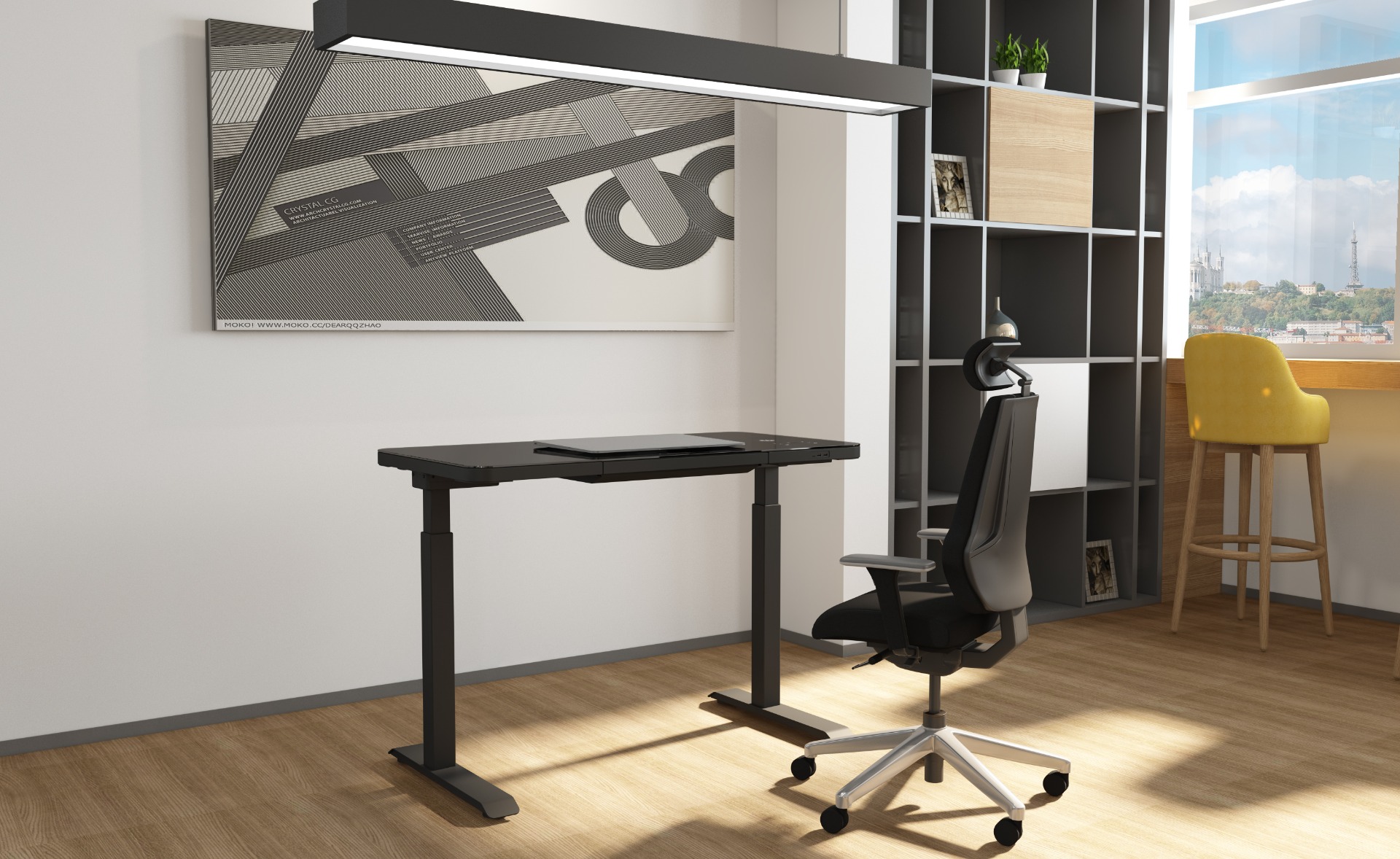Wolfe Smart Height-Adjustable Desk | Office Furniture Haiken